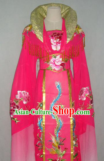 Top Grade Chinese Beijing Opera Actress Costume China Peking Opera Imperial Empress Pink Dress