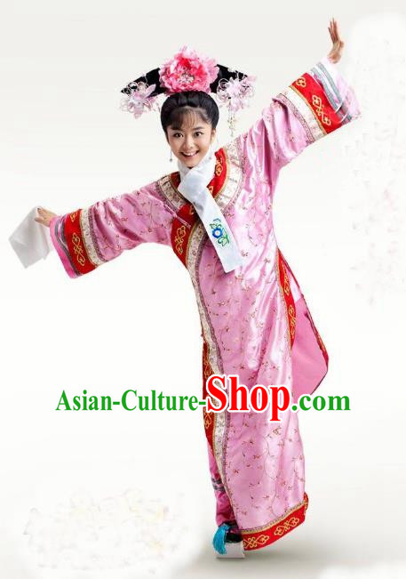 Chinese Traditional Palace Lady Historical Costume China Qing Dynasty Yongzheng Consort Chun Clothing