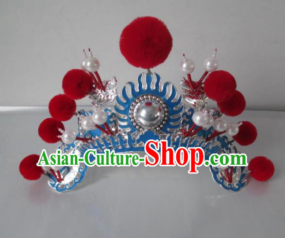 Traditional Chinese Beijing Opera Hair Accessories Female General Headgear Peking Opera Actress Headwear