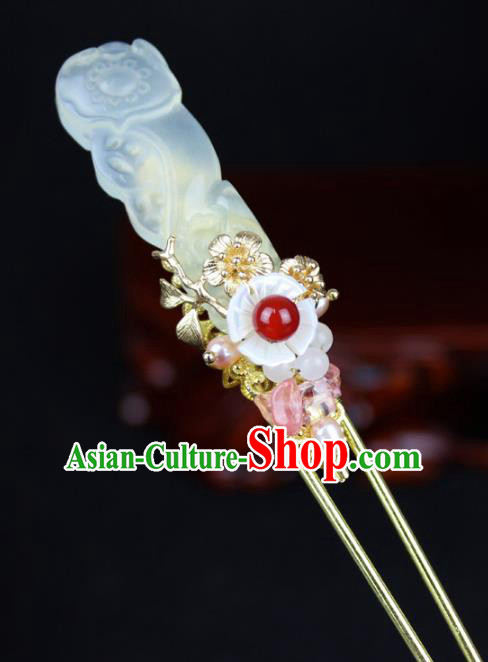 Chinese Ancient Handmade Hair Accessories Pure Cupper Hairpins for Women
