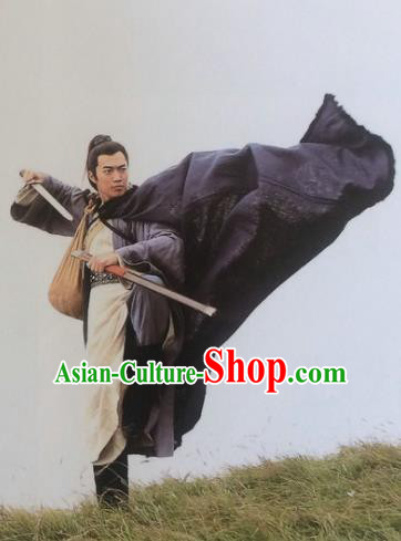Traditional Chinese Wei and Jin Dynasties Swordsman Knight-Errant Replica Costume for Men