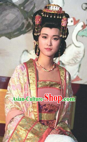 Chinese Ancient Tang Dynasty Imperial Empress Zhangsun Hanfu Dress Replica Costume for Women