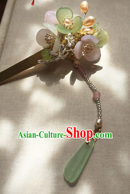 Chinese Ancient Hanfu Handmade Flowers Hairpins Hair Accessories Hair Clip for Women