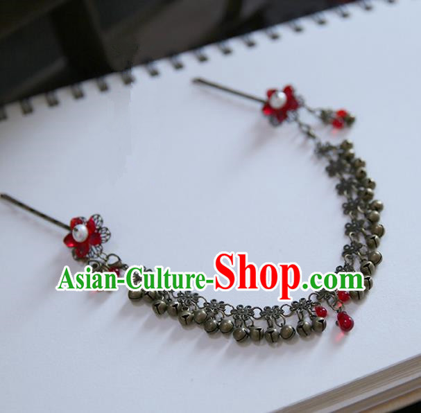 Chinese Ancient Handmade Hanfu Frontlet Hairpins Palace Lady Hair Accessories for Women