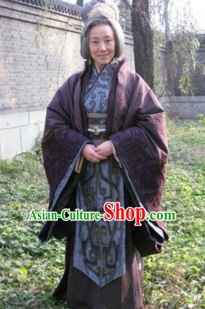 Chinese Ancient Three Kingdom Period State Wu Empress Dowager Hanfu Dress Replica Costume for Women