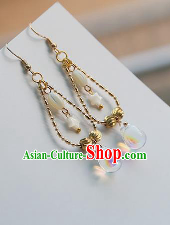 Chinese Handmade Ancient Jewelry Accessories Eardrop Hanfu Earrings for Women