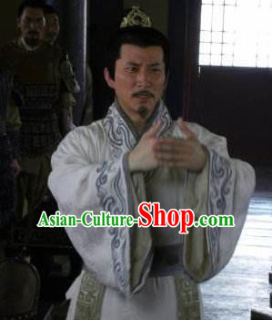 Ancient Chinese Han Dynasty Statesman Chancellor Replica Costume for Men