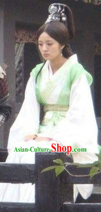 Ancient Chinese Qin Dynasty Palace Lady Hanfu Dress Replica Costume for Women