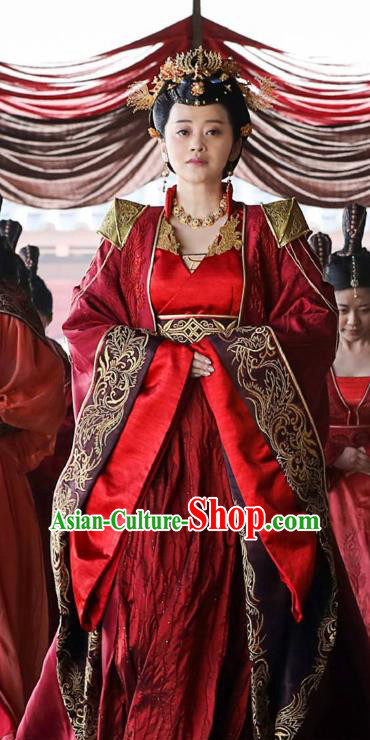 Nirvana in Fire Chinese Northern and Southern Dynasties Empress Xun Hanfu Dress Replica Costume for Women