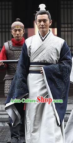Chinese Ancient Nirvana in Fire Swordsman General Marshal Xiao Pingzhang Replica Costume for Men