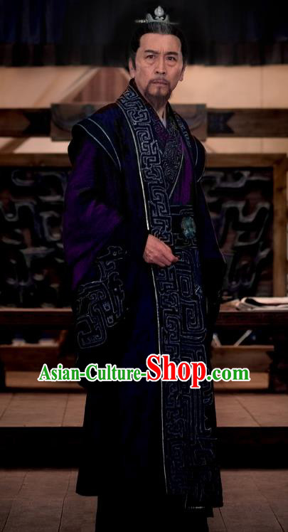 Chinese Ancient Nirvana in Fire Southern and Northern Dynasties Prime Minister Xun Baishui Replica Costume for Men