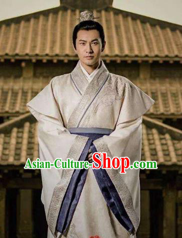 Nirvana in Fire Chinese Ancient Liang State General Swordsman Xiao Pingzhang Replica Costume for Men