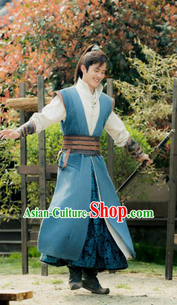 Nirvana in Fire Chinese Ancient Nobility Childe Swordsman Xiao Pingjing Replica Costume for Men