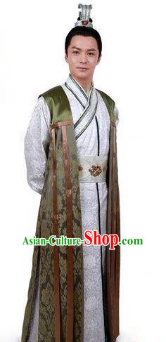 Chinese Ancient Tang Dynasty Emperor Li Shimin Embroidered Replica Costume for Men