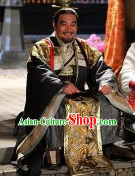 Chinese Ancient Tang Dynasty Minister General Luo Yi Replica Costume for Men