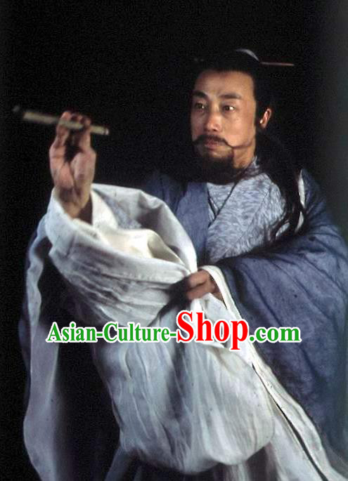 Chinese Ancient Tang Dynasty Famous Poet Poetic Genius Li Bai Replica Costume for Men