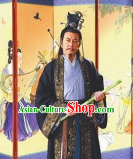 Chinese Ancient Emperor Xuanzong of Tang Dynasty Li Longji Replica Costume for Men