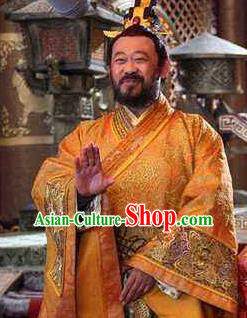 Chinese Ancient Tang Dynasty General Cheng Yaojin Replica Costume for Men