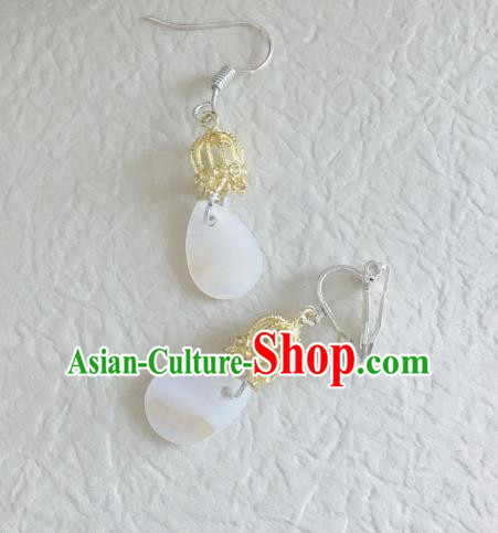 Traditional Chinese Ancient Jewelry Accessories Shell Earrings for Women