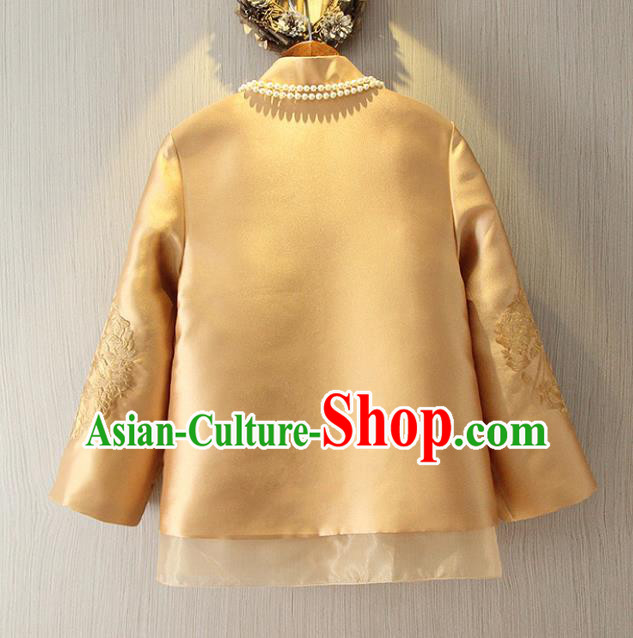 Traditional Ancient Chinese Young Women Cheongsam Dress Republic of China Tangsuit Stand Collar Blouse Dress Tang Suit Clothing
