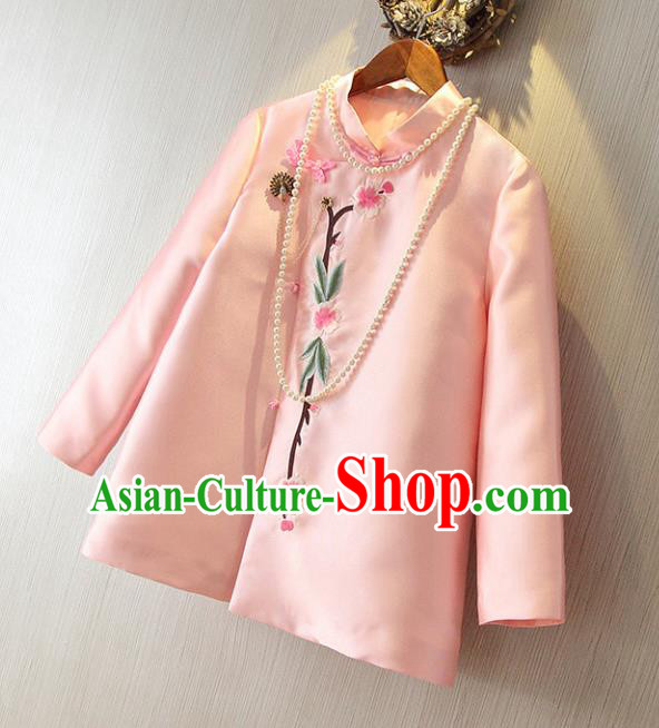 Traditional Ancient Chinese Young Women Cheongsam Dress Republic of China Tangsuit Stand Collar Blouse Dress Tang Suit Clothing