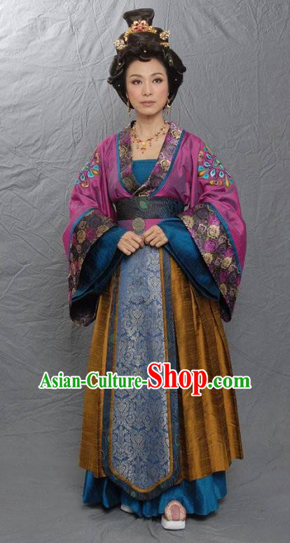Chinese Tang Dynasty Las Meninas Hanfu Dress Ancient Court Maid Replica Costume for Women