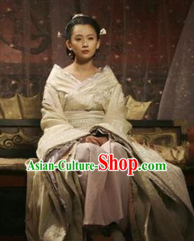 Traditional Chinese Han Dynasty Princess Lv Ying Hanfu Dress Ancient Palace Lady Replica Costume for Women