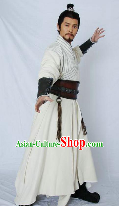 Chinese Ancient Qin Dynasty Swordsman Military Officer Meng Tian Replica Costume for Men