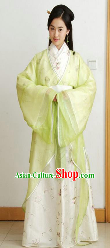 Chinese Ancient Qin Dynasty Nobility Lady Hanfu Dress Replica Costume for Women