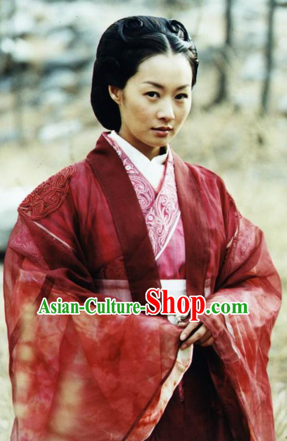 Chinese Ancient Warring States Time Young Lady Ye Xiaohu Hanfu Dress Replica Costume for Women
