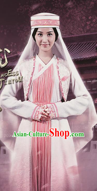 Chinese Ancient Han Dynasty Western Regions Maidservant Replica Costume for Women