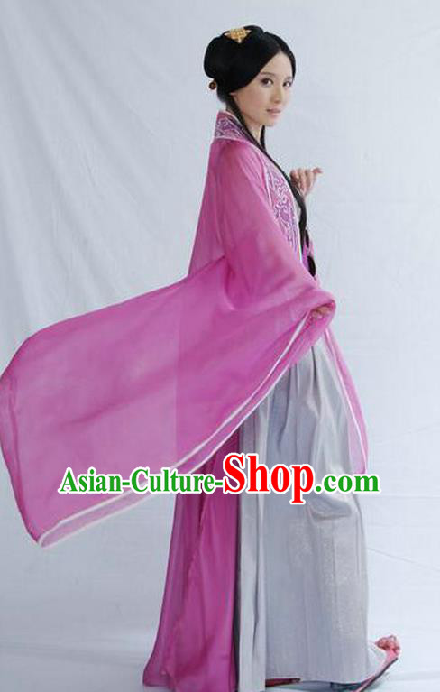 Traditional Chinese Ancient Costume Qin Dynasties Hanfu Clothing
