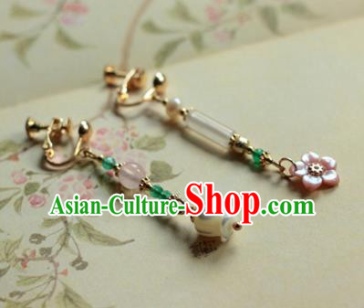 Traditional Chinese Ancient Handmade Earrings Hanfu Eardrop for Women