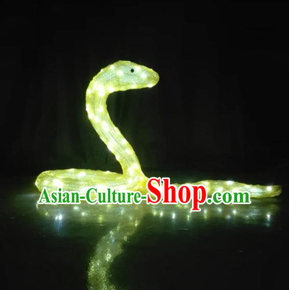 Traditional Handmade Chinese Zodiac Snake Electric LED Lights Lamps Lamp Decoration