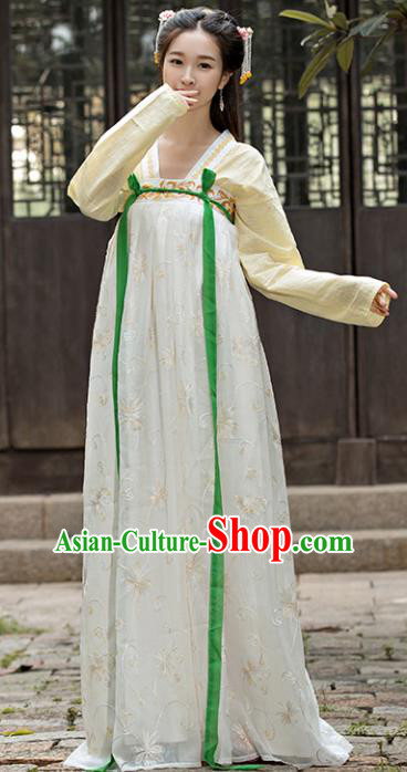 Traditional Chinese Ancient Palace Lady Embroidered Costume Tang Dynasty Swordswoman Hanfu Dress for Women