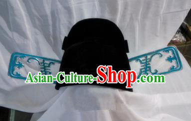 Chinese Traditional Beijing Opera Hair Accessories Peking Opera Magistrate Headwear Hats for Men