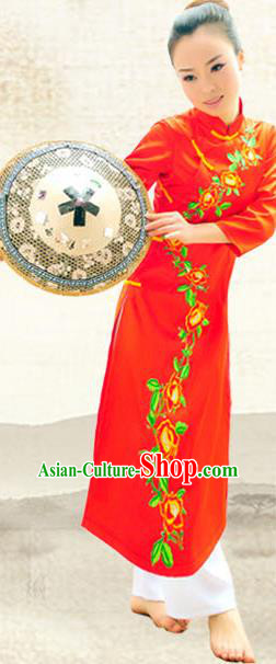 Traditional Chinese Jing Nationality Costume, China Jing Ethnic Minority Dance Clothing and Hats for Women