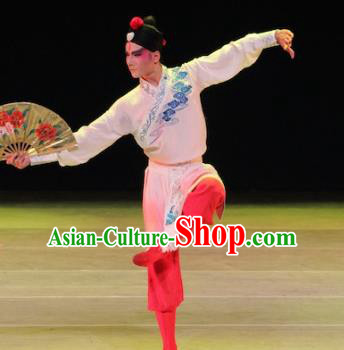 Traditional Chinese Folk Dance Embroidered Costume, China Beijing Opera Dance Clothing for Men