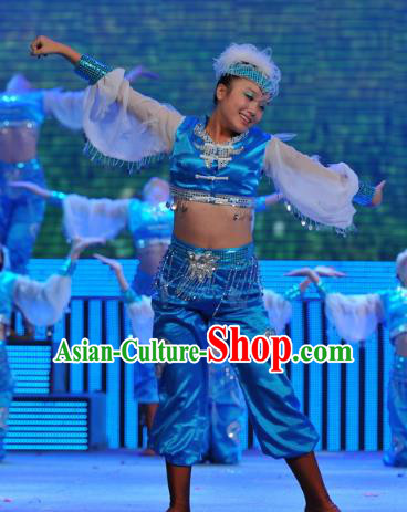 Traditional Chinese Dance Costume, China Folk Dance Classical Dance Clothing for Women