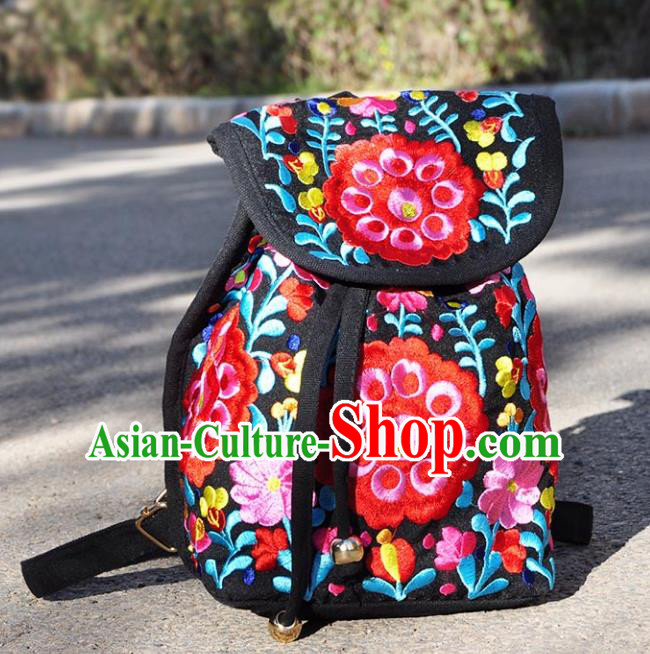 Chinese Traditional Embroidery Craft Embroidered Flowers Bags Handmade Handbag for Women