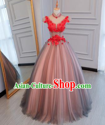 Top Grade Wedding Costume Evening Dress Advanced Customization Bubble Dress Compere Bridal Full Dress for Women