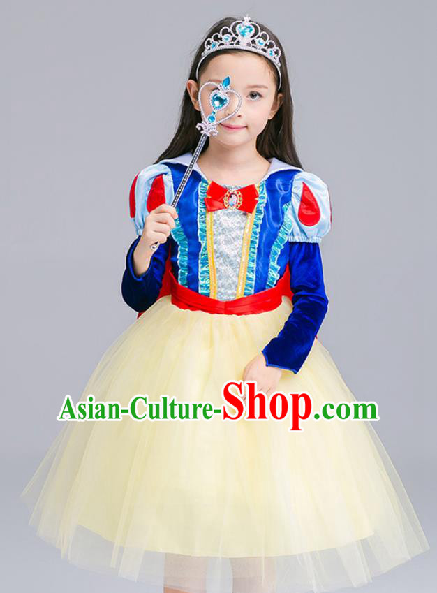 Top Grade Halloween Costumes Stage Performance Princess Full Dress Children Modern Dance Clothing for Kids