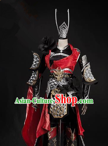 China Ancient Cosplay Female Swordsman Costumes Chinese Traditional Heroine Knight-errant Clothing for Women