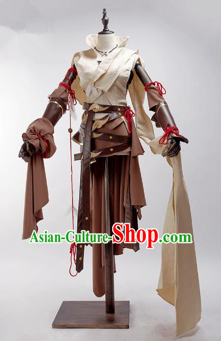 China Traditional Cosplay Swordsman Beggar Costumes Chinese Ancient Kawaler Knight-errant Clothing for Men