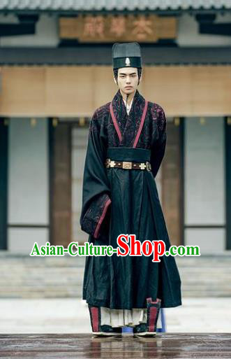 Traditional Chinese Ancient Minister Costume Untouchable Lovers Chancellor Knight-errant Clothing for Men
