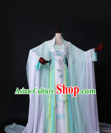 Chinese Ancient Palace Princess Hanfu Dress Tang Dynasty Imperial Empress Embroidered Costume for Women