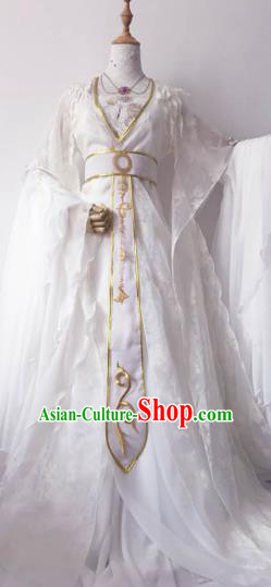 Chinese Ancient Princess Costume Cosplay Empress Clothing Tang Dynasty Queen Embroidered Hanfu Dress for Women