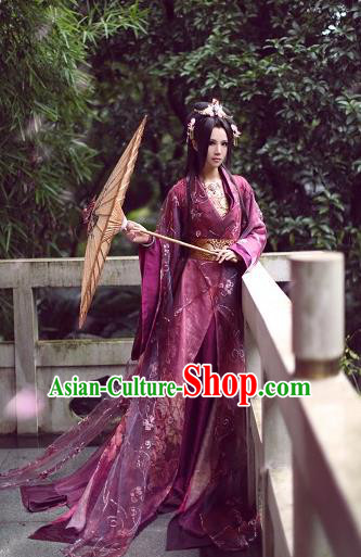 Chinese Ancient Cosplay Imperial Concubine Embroidered Costumes Tang Dynasty Palace Lady Hanfu Dress for Women