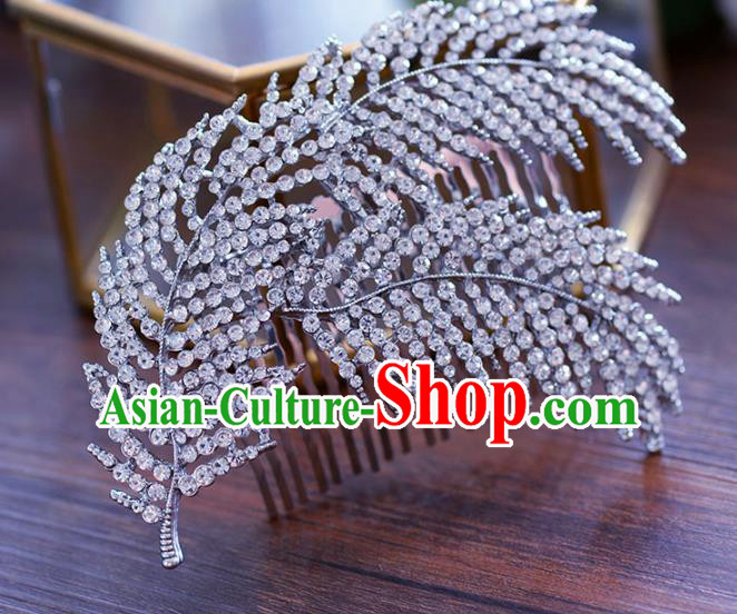 Handmade Wedding Hair Accessories Crystal Hair Comb for Women