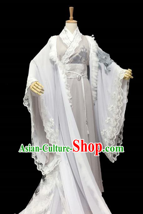 Chinese Ancient Cosplay Nobility Childe Scholar Costume Han Dynasty Swordsman Clothing for Men